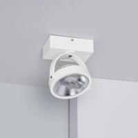 Witte verstelbare CREE-COB 15W AR111 LED plafondlamp met 1 spot (dimbaar)