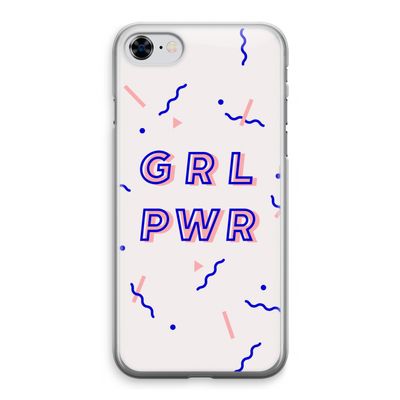 GRL PWR: iPhone 8 Transparant Hoesje