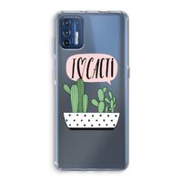 I love cacti: Motorola Moto G9 Plus Transparant Hoesje