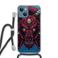 Hell Hound and Serpents: iPhone 13 Transparant Hoesje met koord