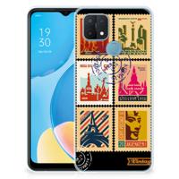 OPPO A15 | Silliconen Back Cover | Postzegels OPPO A15 | Silliconen Back Cover | Postzegels