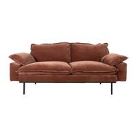 HKliving Retro Sofa 2-zitsbank - Royal Velvet - Magnolia