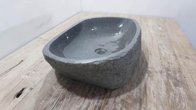 Wasbak riviersteen RXL250302, 61x35x15 cm Wasbak riviersteen RXL250302, 61x35x15 cm