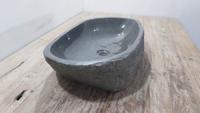Wasbak riviersteen RXL250302, 61x35x15 cm