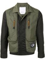 Ports V veste bomber à fermeture zippée - Vert