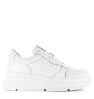 POELMAN LPJANA-08POE Sneaker white Wit Leer Lage sneakers Dames - thumbnail
