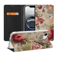 Apple iPhone 16e Smart Cover Gouden Bloemen