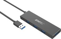 Emtec T620A Type-A Classic Hub USB 3.2 Gen 1-hub 4 poorten Zwart - thumbnail