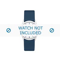 Horlogeband Danish Design IV22Q1103 Leder Blauw 16mm - thumbnail