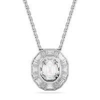 Swarovski 5669915 Ketting Mesmera Octagon zilverkleurig-wit 40-47 cm - thumbnail