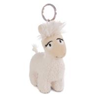 Nici pluchen sleutelhanger lama lady, 10cm