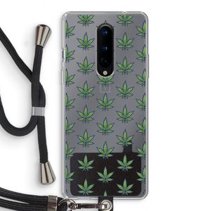Weed: OnePlus 8 Transparant Hoesje met koord