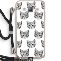 Kitten: Samsung Galaxy J3 (2016) Transparant Hoesje met koord