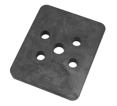 GB hogedrukplaat 100x120x10 ABS drukbelasting 16200kg; 48 per zak | 48 stuks - GB349210