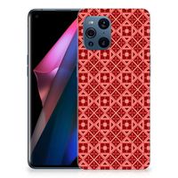 OPPO Find X3 | X3 Pro TPU bumper Batik Rood - thumbnail