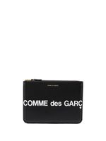 Comme Des Garçons Wallet pochette à logo imprimé - Noir - thumbnail