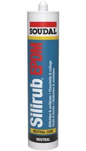 Soudal Silirub EPDM |Siliconenkit | Zwart | 300 ml - 112501