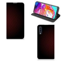 Samsung Galaxy A70 | Hoesje met Magneet | Geruit Rood