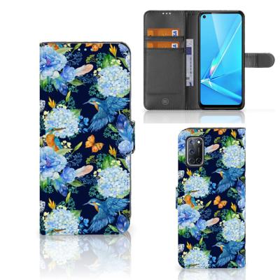Telefoonhoesje | Met pasjeshouder | voor OPPO A72 | OPPO A52 IJsvogel