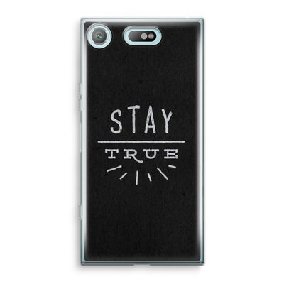 Stay true: Sony Xperia XZ1 Compact Transparant Hoesje