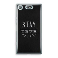 Stay true: Sony Xperia XZ1 Compact Transparant Hoesje