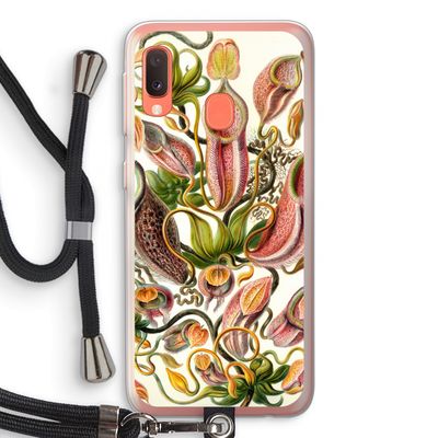 Haeckel Nepenthaceae: Samsung Galaxy A20e Transparant Hoesje met koord