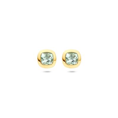 Oorknoppen groen amethist 7,5 mm