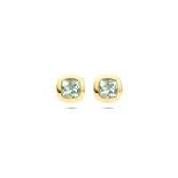 Oorknoppen groen amethist 7,5 mm