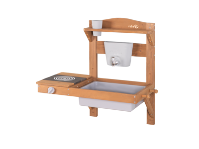 roba Houten speelgoed keuken om op te hangen (65x36x65, Teak)