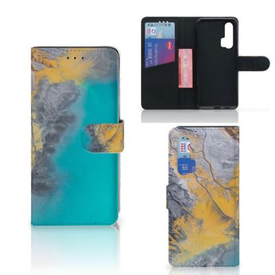 Honor 20 Pro | Bookcase | Marble Blue Gold