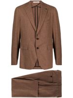 Tagliatore costume à veste à simple boutonnage - Marron