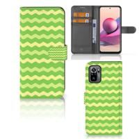 Xiaomi Redmi Note 10S | 10 4G | Poco M5s | Telefoon Hoesje | Waves Green