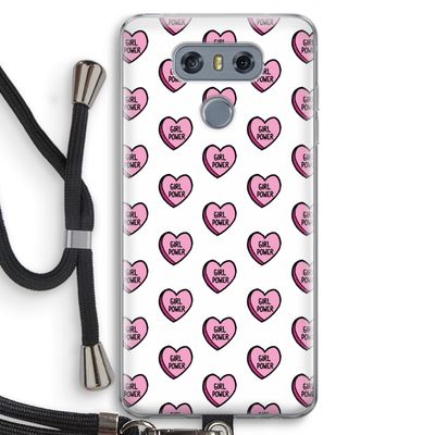 GIRL POWER: LG G6 Transparant Hoesje met koord