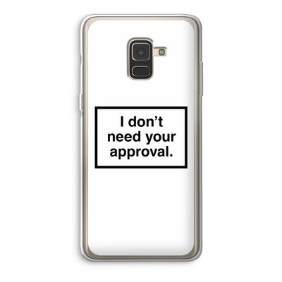 Don't need approval: Samsung Galaxy A8 (2018) Transparant Hoesje