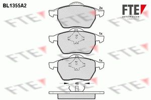 Remblokken set BL1355A2