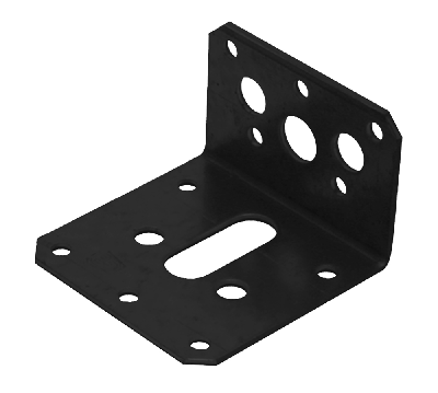 GB hoekanker 40x60/60x2.5 epoxy zwart etiket | 100 stuks - GB072303