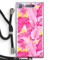 Pink Banana: Sony Xperia XZ1 Transparant Hoesje met koord Pink Banana: Sony Xperia XZ1 Transparant Hoesje met koord