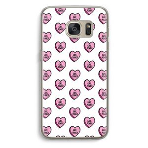 GIRL POWER: Samsung Galaxy S7 Transparant Hoesje