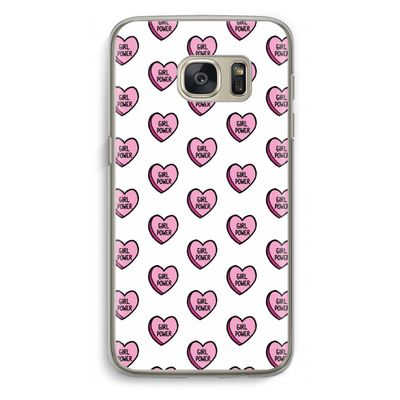 GIRL POWER: Samsung Galaxy S7 Transparant Hoesje