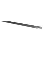 Hotbath &More Planchet 80 cm inclusief bevestigings rails met 1 uitsparing voor een zeepdispenser of beker Geborsteld gunmetal PVD