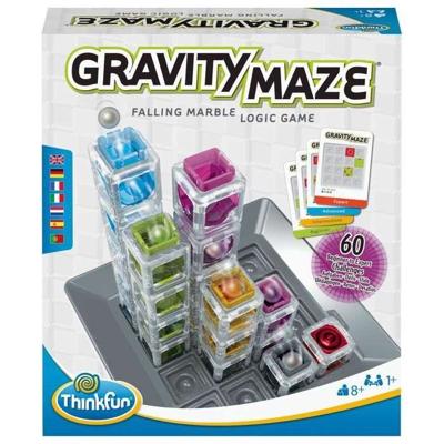 Gravity Maze logicaspel, puzzel, circuit-ball-constructie, 60 uitdagingen, 8 jaar oud-Ravensburger, 76433, ThinkFun