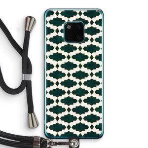 Moroccan tiles: Huawei Mate 20 Pro Transparant Hoesje met koord