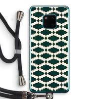 Moroccan tiles: Huawei Mate 20 Pro Transparant Hoesje met koord