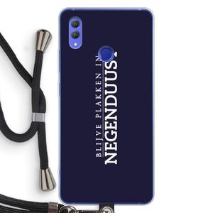 Blijve plakken in Negenduust: Honor Note 10 Transparant Hoesje met koord
