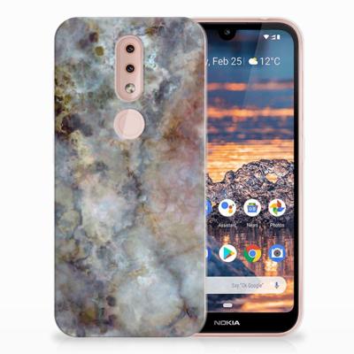 Nokia 4.2 | TPU | Siliconen hoesje | Marmer Grijs