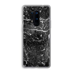 Zwart marmer: OnePlus 8 Pro Transparant Hoesje