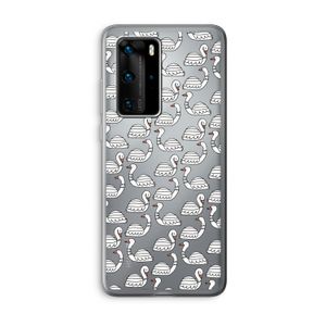 Zwanen: Huawei P40 Pro Transparant Hoesje
