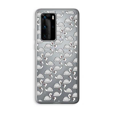 Zwanen: Huawei P40 Pro Transparant Hoesje