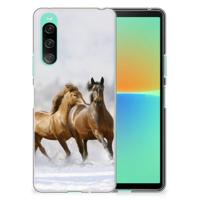Sony Xperia 10 V | TPU Hoesje | Paarden