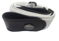 Gesp-gratis elastische kracht PU lederen tailleband lengte: 110cm (wit) Gesp-gratis elastische kracht PU lederen tailleband lengte: 110cm (wit)